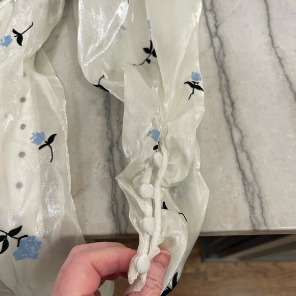 NWT For Love And Lemons Black and White Mini Dress “Snow White dress” - Picture 12 of 13